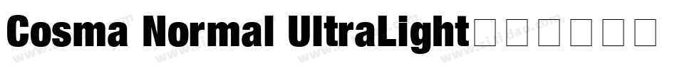 Cosma Normal UltraLight字体转换